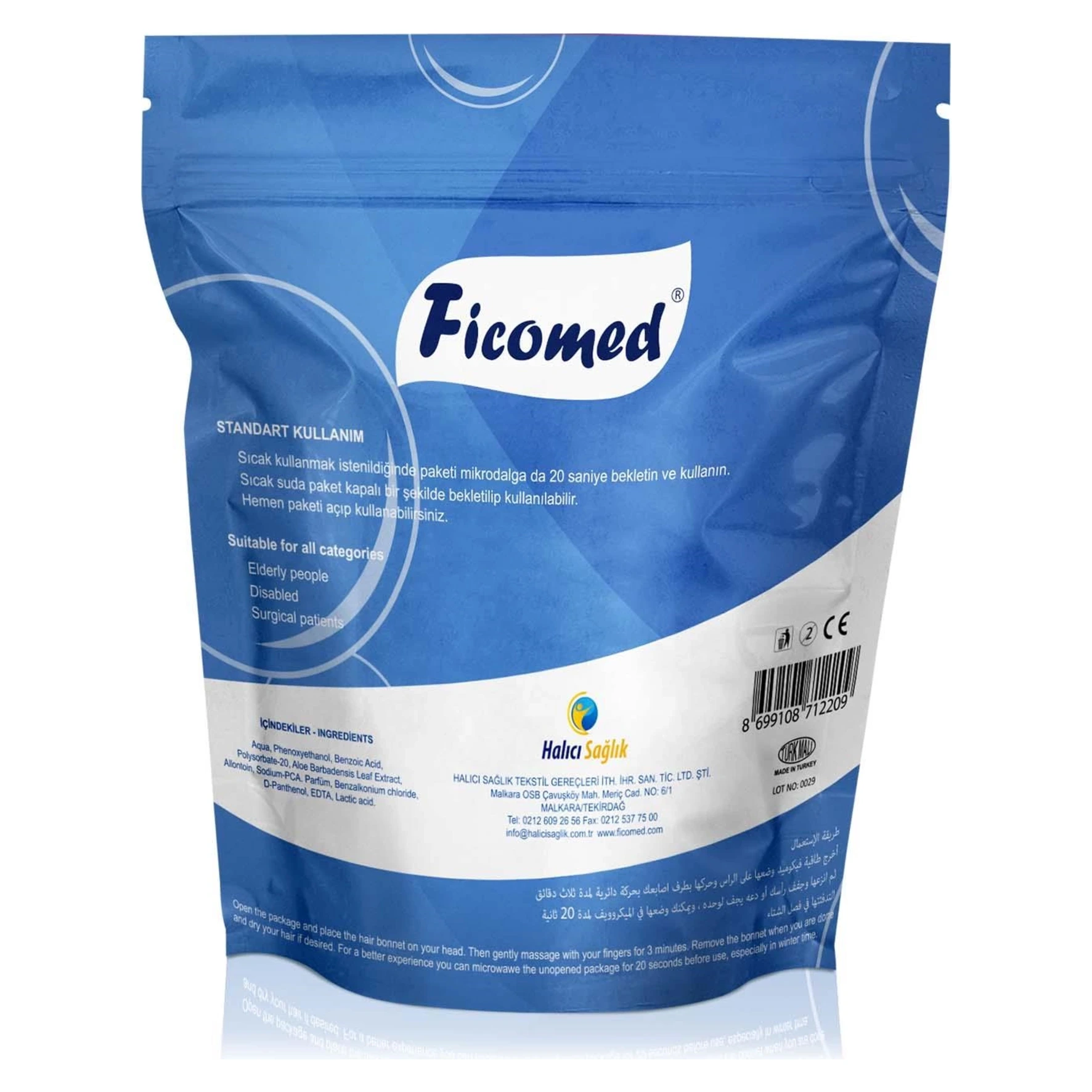 Ficomed Hijyenik Saç Yıkama Bonesi