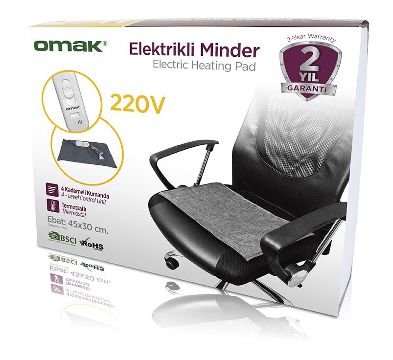 OMAK Termostatlı Elektrikli Isıtmalı Minder 220V