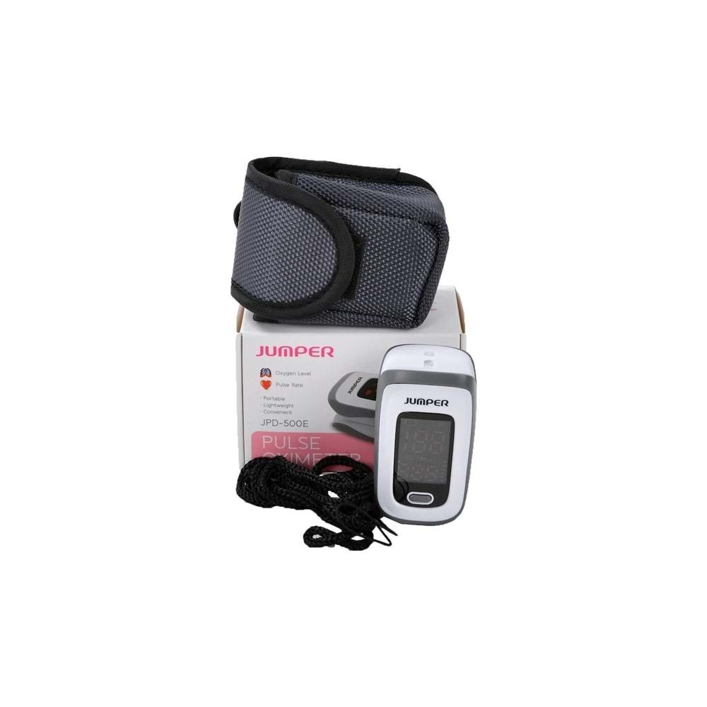 Parmak Tipi Pulse Oksimetre Jumper 500G Siyah / Beyaz (Nabız ve Oksijen Ölçer)